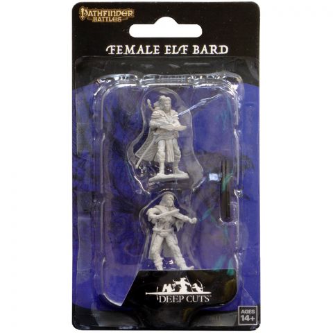 Pathfinder Battles Deep Cuts: Female Elf Bard