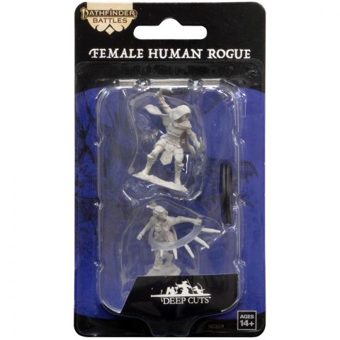 Pathfinder Battles Deep Cuts: Female Human Rogue