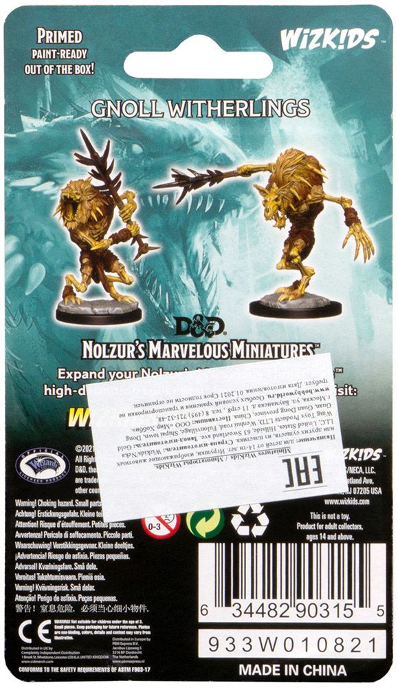 Миниатюра WizKids D&D Nolzur's Marvelous Неокрашенные Миниатюры: Иссохший гнолл 90315 - фото 2