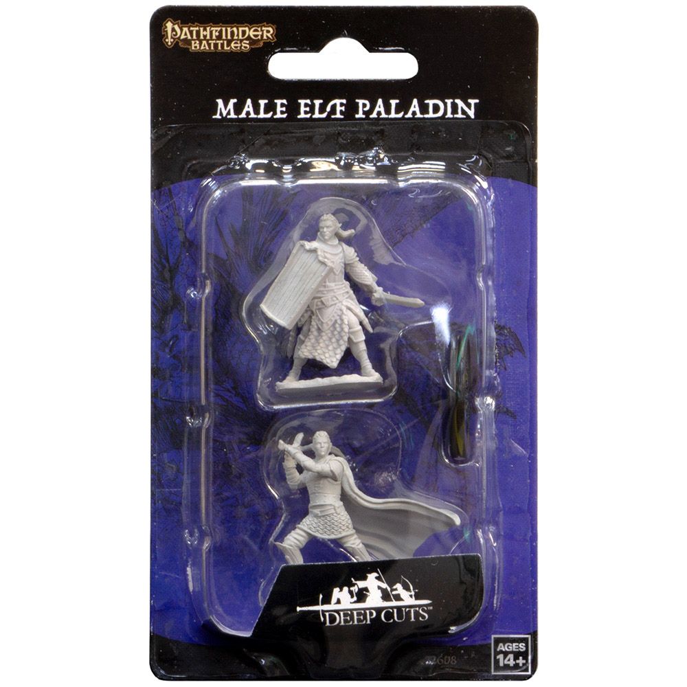 

Миниатюра WizKids, Pathfinder Battles Deep Cuts: Male Elf Paladin