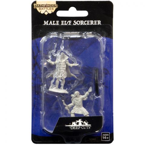 Pathfinder Battles Deep Cuts: Male Elf Sorcerer