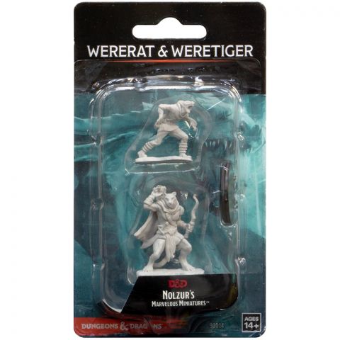 D&D Nolzur's Marvelous Miniatures: Wererat and Weretiger