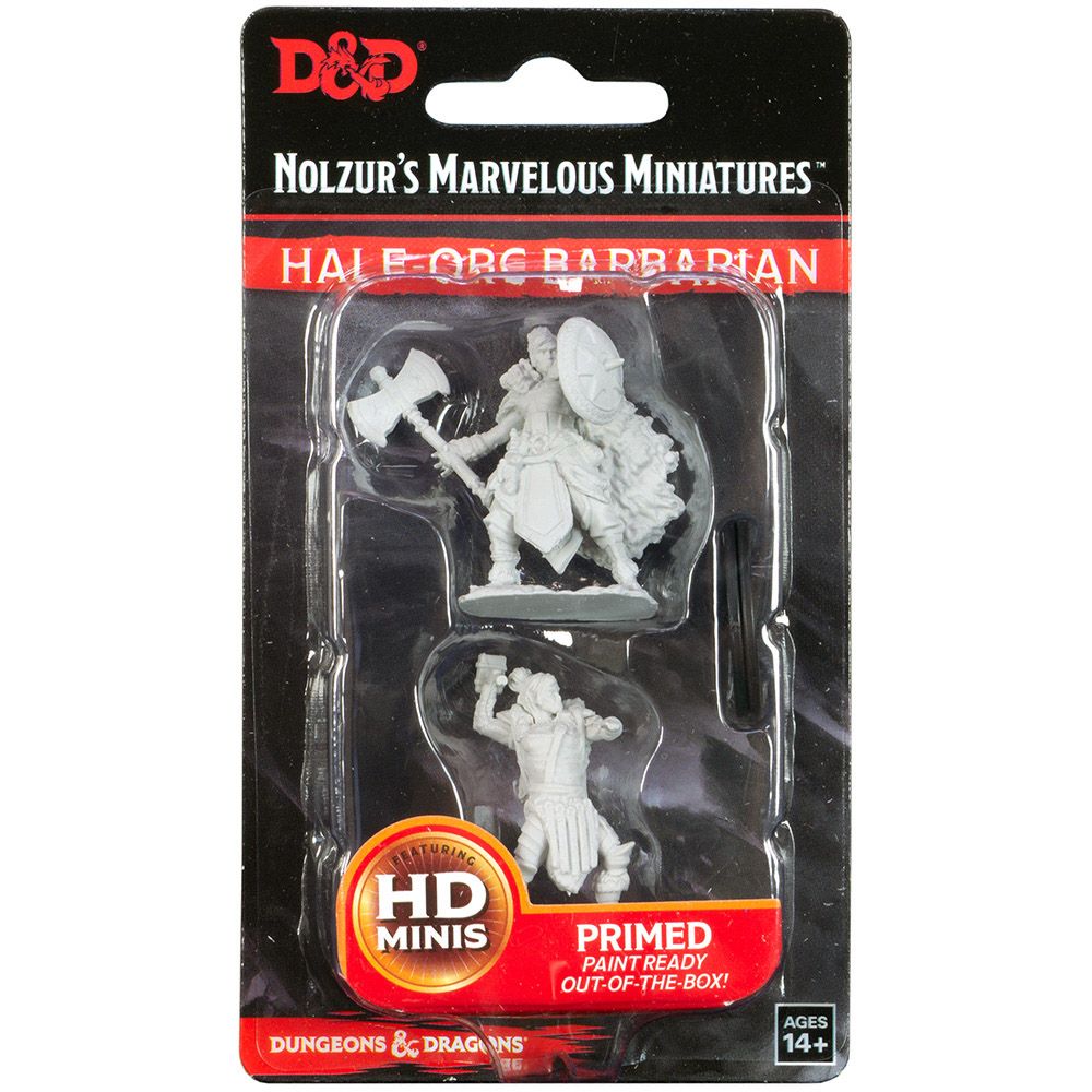 

Миниатюра WizKids, D&D Nolzur's Marvelous Miniatures: Half-Orc Barbarian (женщина)