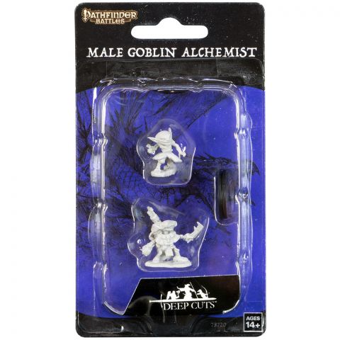 Pathfinder Batles Deep Cuts: Male Goblin Alchemist