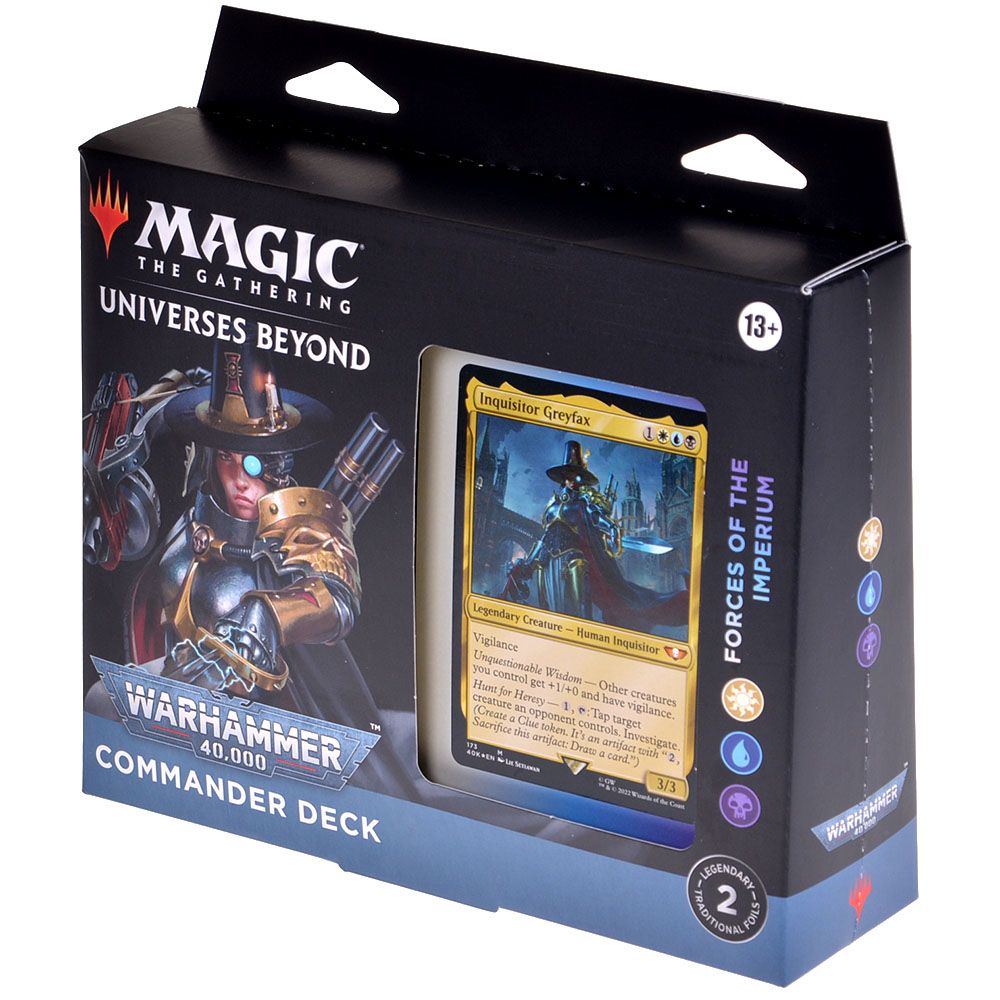 Колода Wizards of the Coast MTG. Universes Beyond: Warhammer 40.000. Commander Deck: Forces of The Imperium D078000013 - фото 1