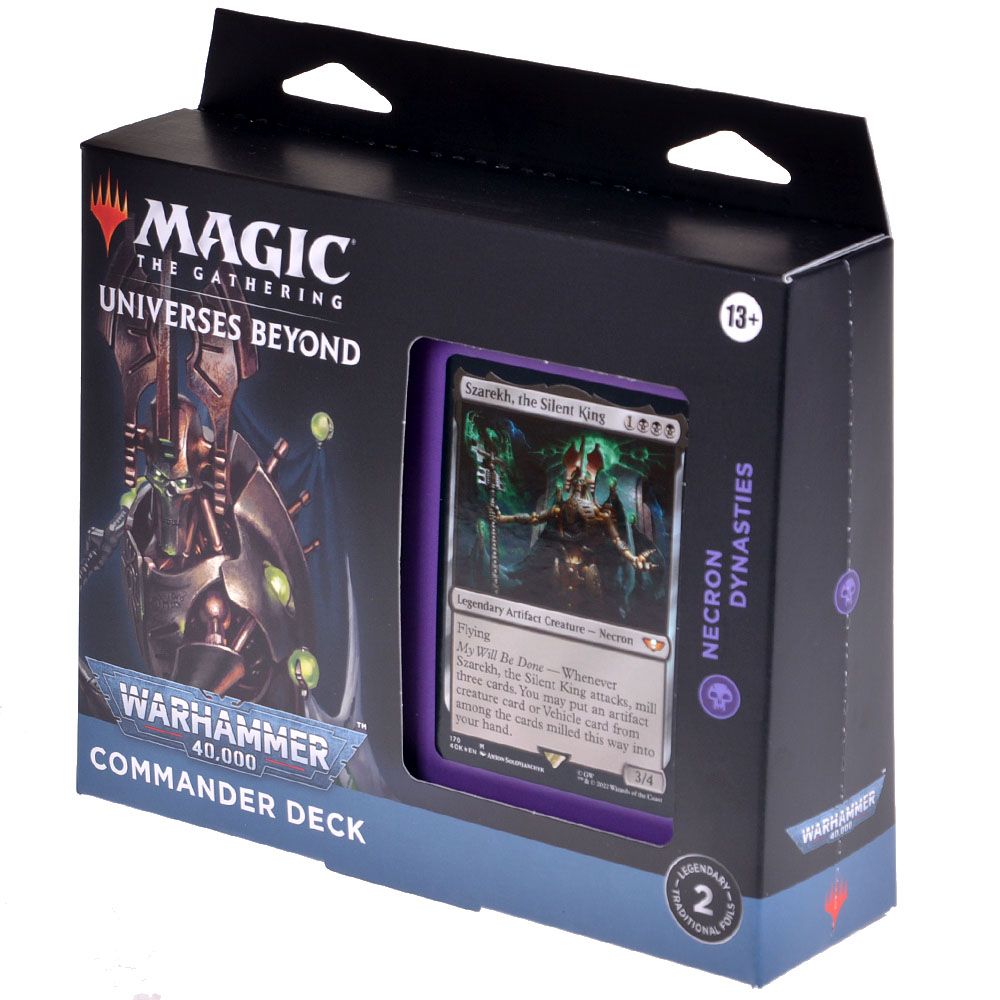 Колода Wizards of the Coast MTG. Universes Beyond: Warhammer 40.000. Commander Deck: Necron Dynasties D078000012