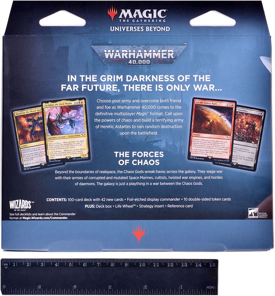 Колода Wizards of the Coast MTG. Universes Beyond: Warhammer 40.000. Commander Deck: The Ruinous Powers D078000011 - фото 2