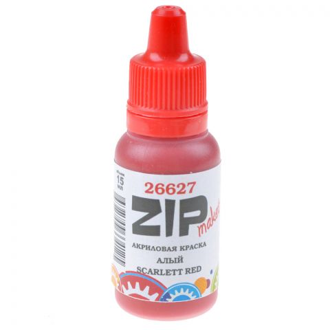 Акриловая краска ZIPmaket: алый (scarlet red) 26627