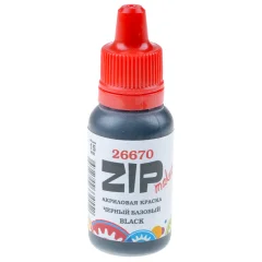 Акриловая краска ZIPmaket: чёрный базовый (black) 26670