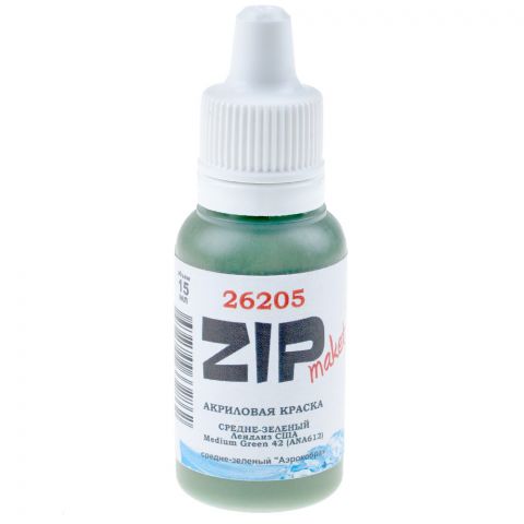 Акриловая краска ZIPmaket: средне-зелёный лендлиз США (medium green 42) 26205