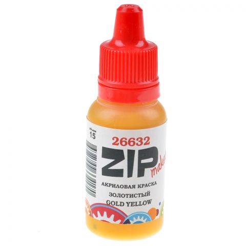 Акриловая краска ZIPmaket: золотистый (gold yellow) 26632