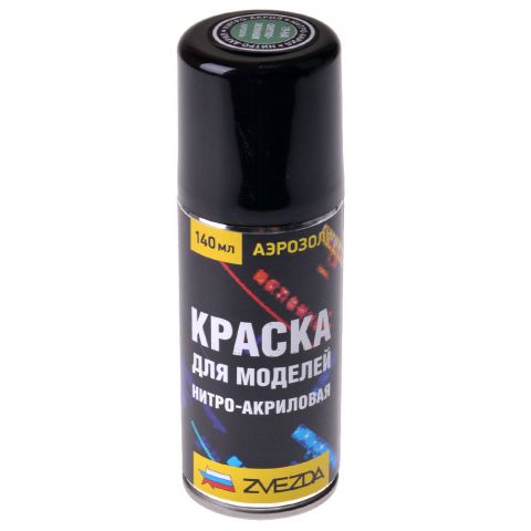 Аэрозольная нитро-акриловая краска Zvezda: светло-зелёная