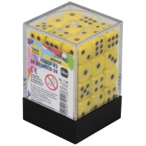 Набор из 36 кубиков D6, 12 мм, жёлтый