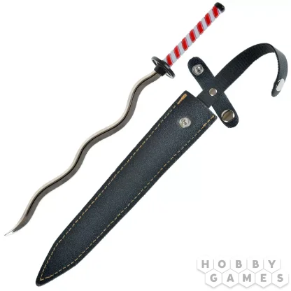 Сувенирный настольный меч Demon Slayer. Obanai Iguro