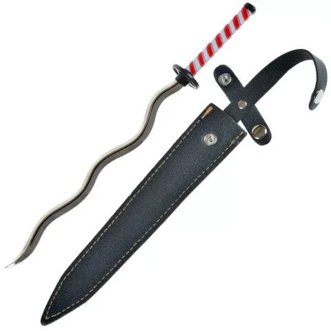 Сувенирный настольный меч Demon Slayer. Obanai Iguro