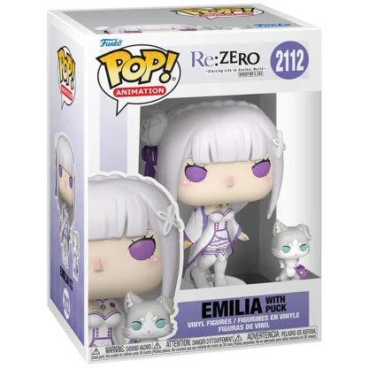 Фигурка Funko POP! Animation. Re:ZERO – Starting Life in Another World: Emilia with Puck 2112 фото 3