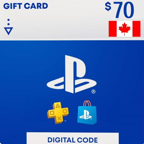 PlayStation Network Card PSN 70 CAD (CA) (для PC/Playstation)