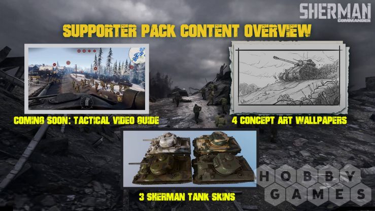 Sherman Commander - Supporter Pack (для PC/Steam) фото 2