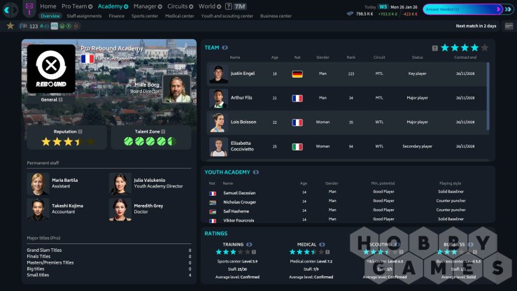 Tennis Manager 26 (для PC, Mac/Steam) фото 3