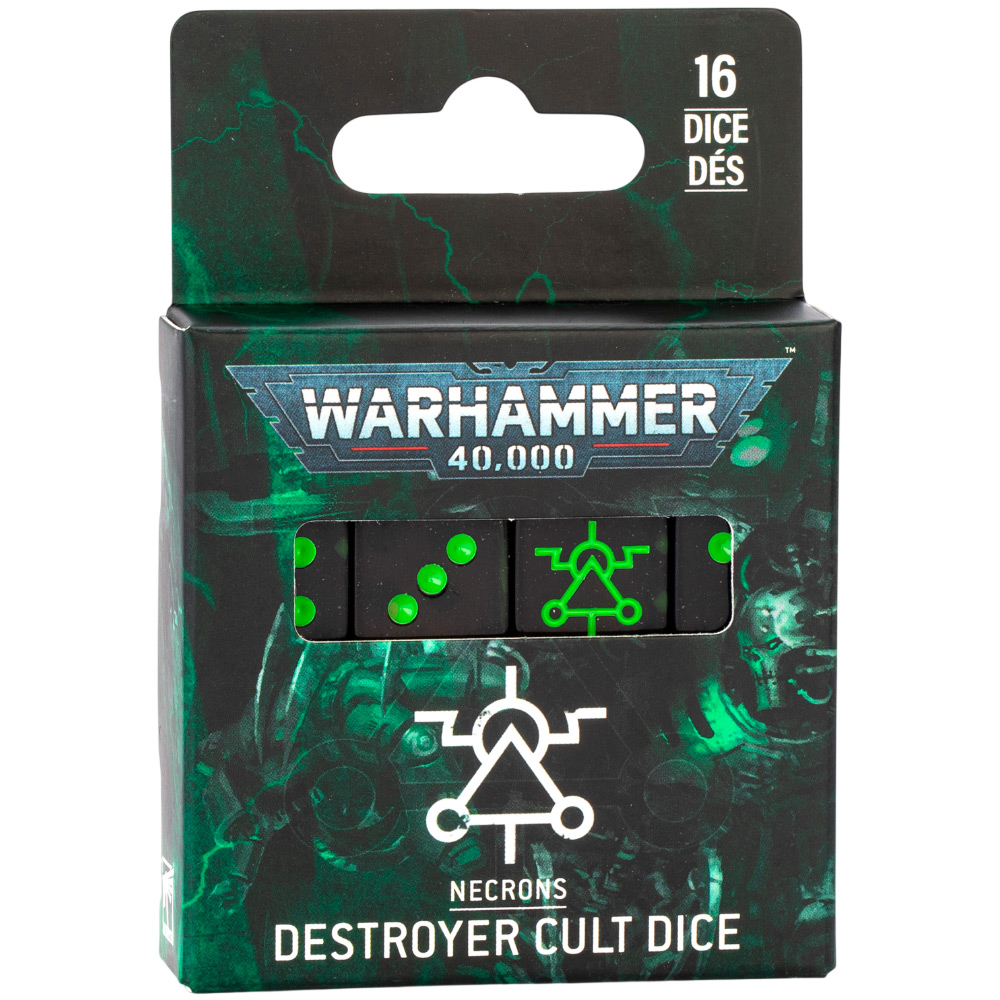 サプライ・アクセサリ・グッズ Warhammer 40,000 Necrons Dice Купить Necrons Destroyer Cult Dice Set в магазине Hobby Games