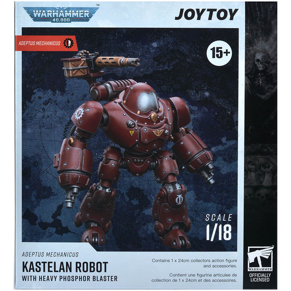 Фигурка JoyToy. Warhammer 40,000: Adeptus Mechanicus Kastelan Robot with Heavy Phosphor Blaster