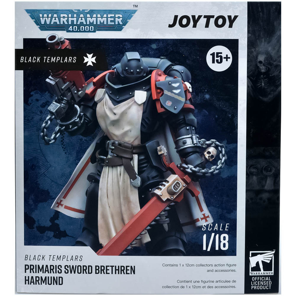 Фигурка JoyToy. Warhammer 40,000: Black Templars Primaris Sword Brethren  Harmund