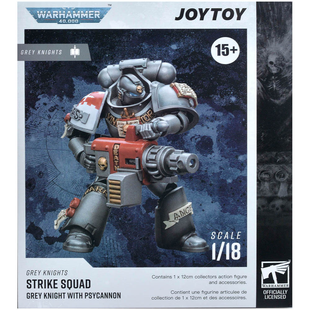 Фигурка JoyToy. Warhammer 40,000: Grey Knights Strike Squad Grey Knight  with Psycannon | Hobby Games