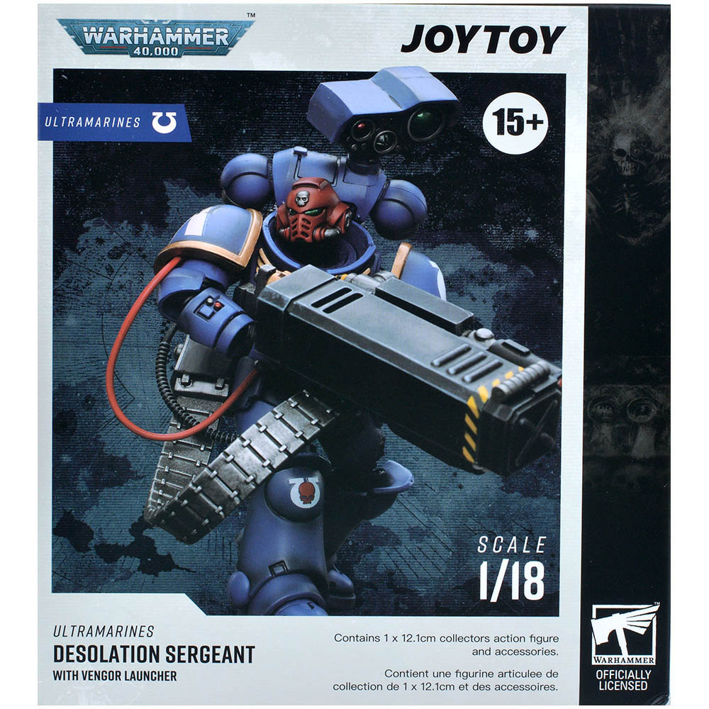 Фигурка JoyToy. Warhammer 40,000: Ultramarines Desolation Sergeant with  Vengor Launcher