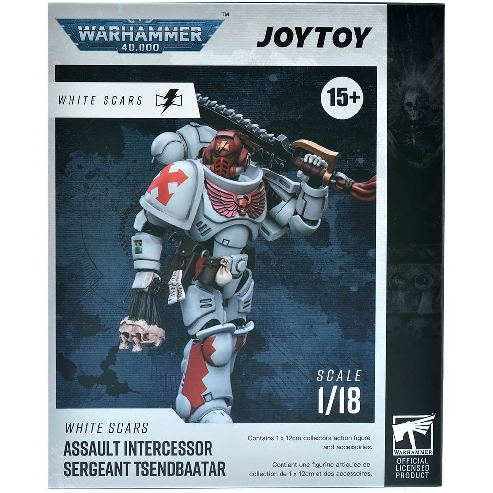 Action-фигура JoyToy White Scars Assault lntercessor Sergeant Tsendbaatar Warhammer 40000