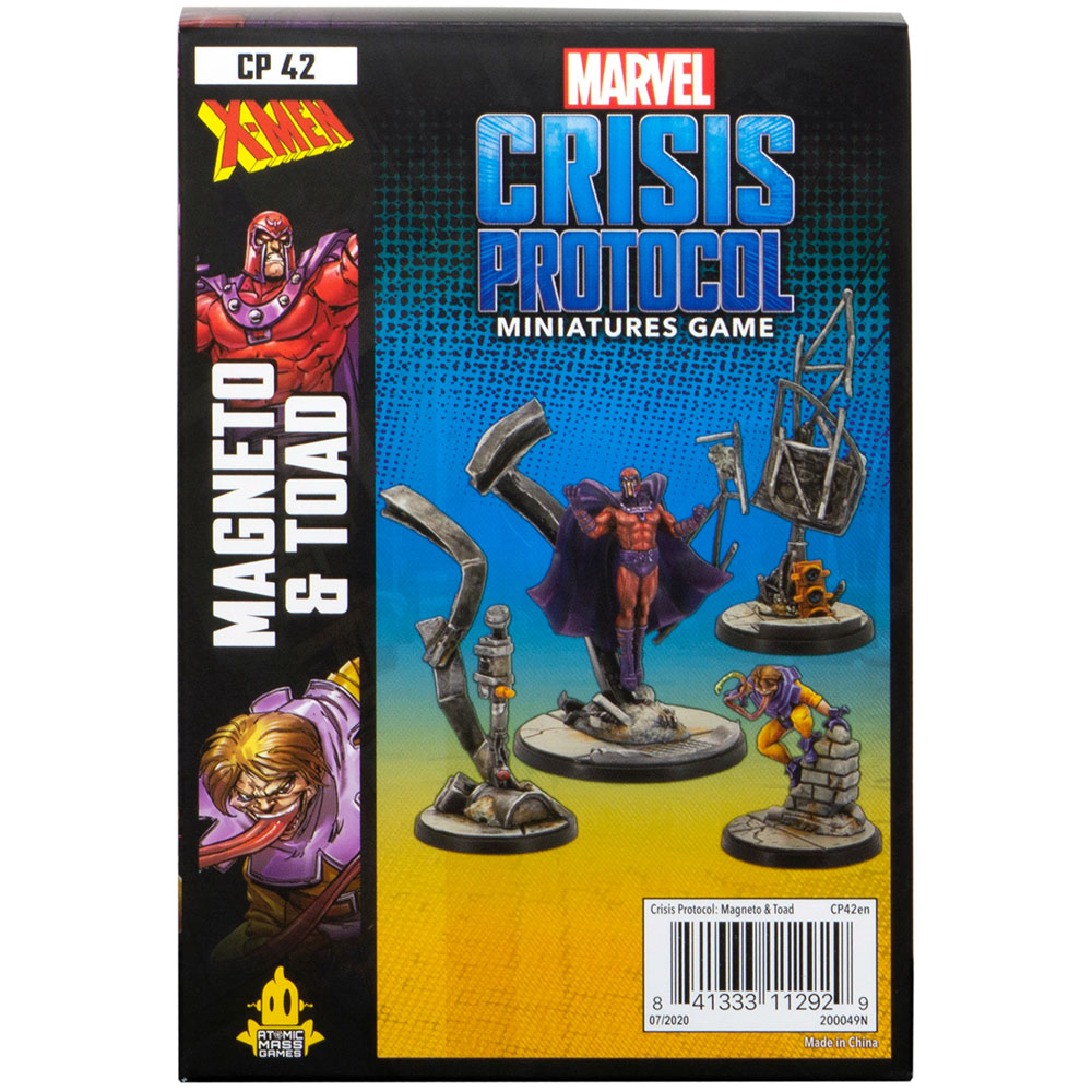 Marvel Crisis Protocol Magneto And Toad CHARACTER PACK | | De Juego De Batalla De Miniatur Atomic Mass Games Atomic Mass Games