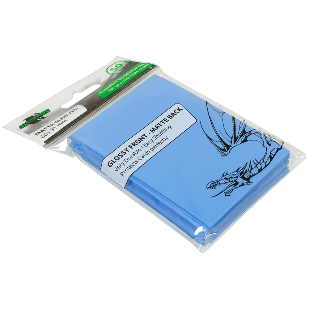 Протекторы Blackfire Matte Sleeves голубые (50 шт., 66x91 мм)