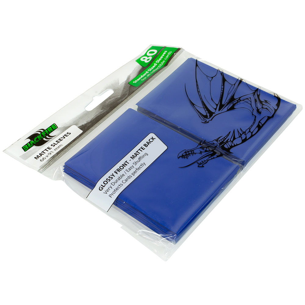 Протекторы Blackfire Matte Sleeves синие (80 шт., 66x91 мм) Купить