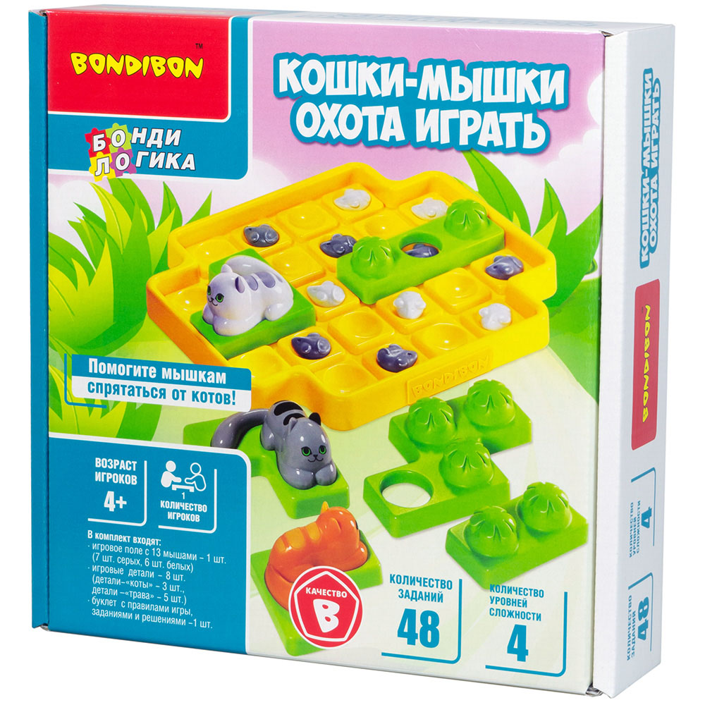 Игра логическая Кошки-мышки.Охота играть Bondibon