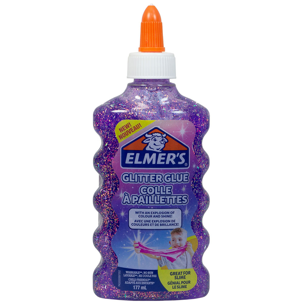 Клей Elmers Glitter для слаймов: фиолетовый | Купить настольную игру в ...