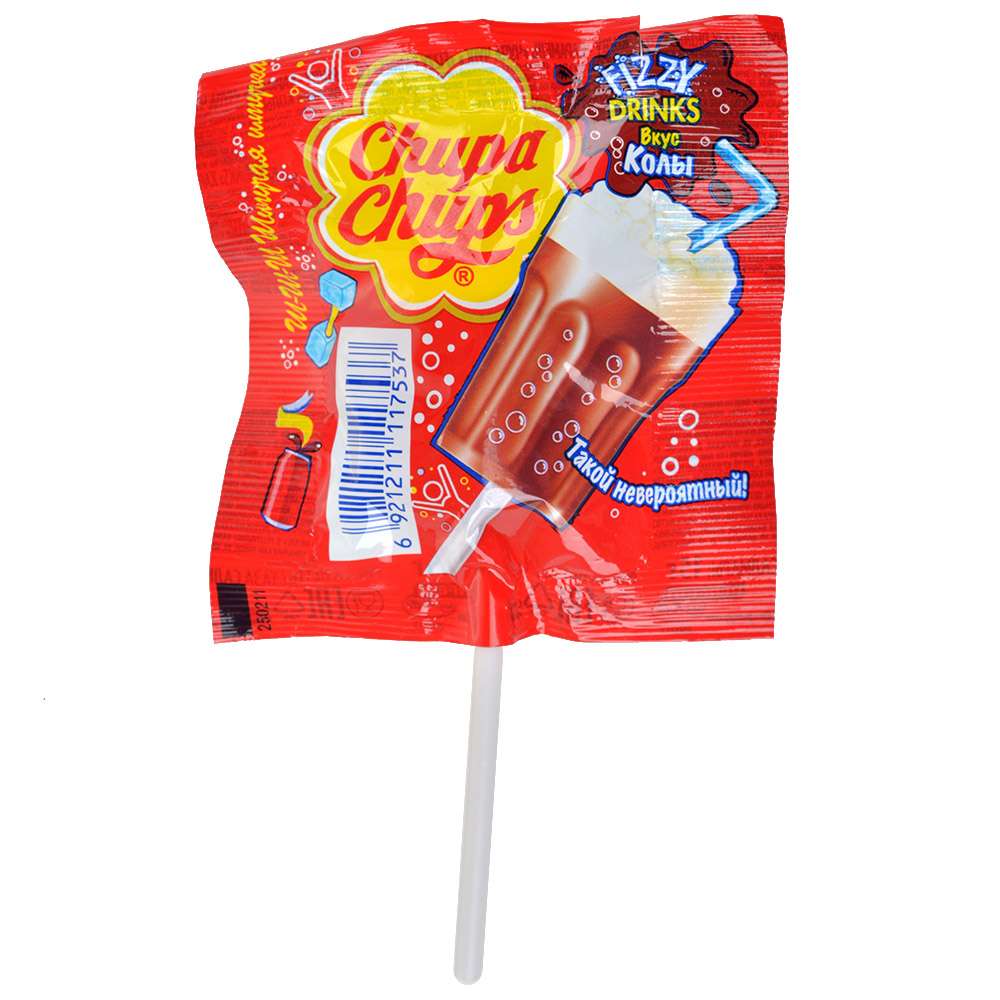 Карамель Chupa Chups Fizzy Drinks: кола