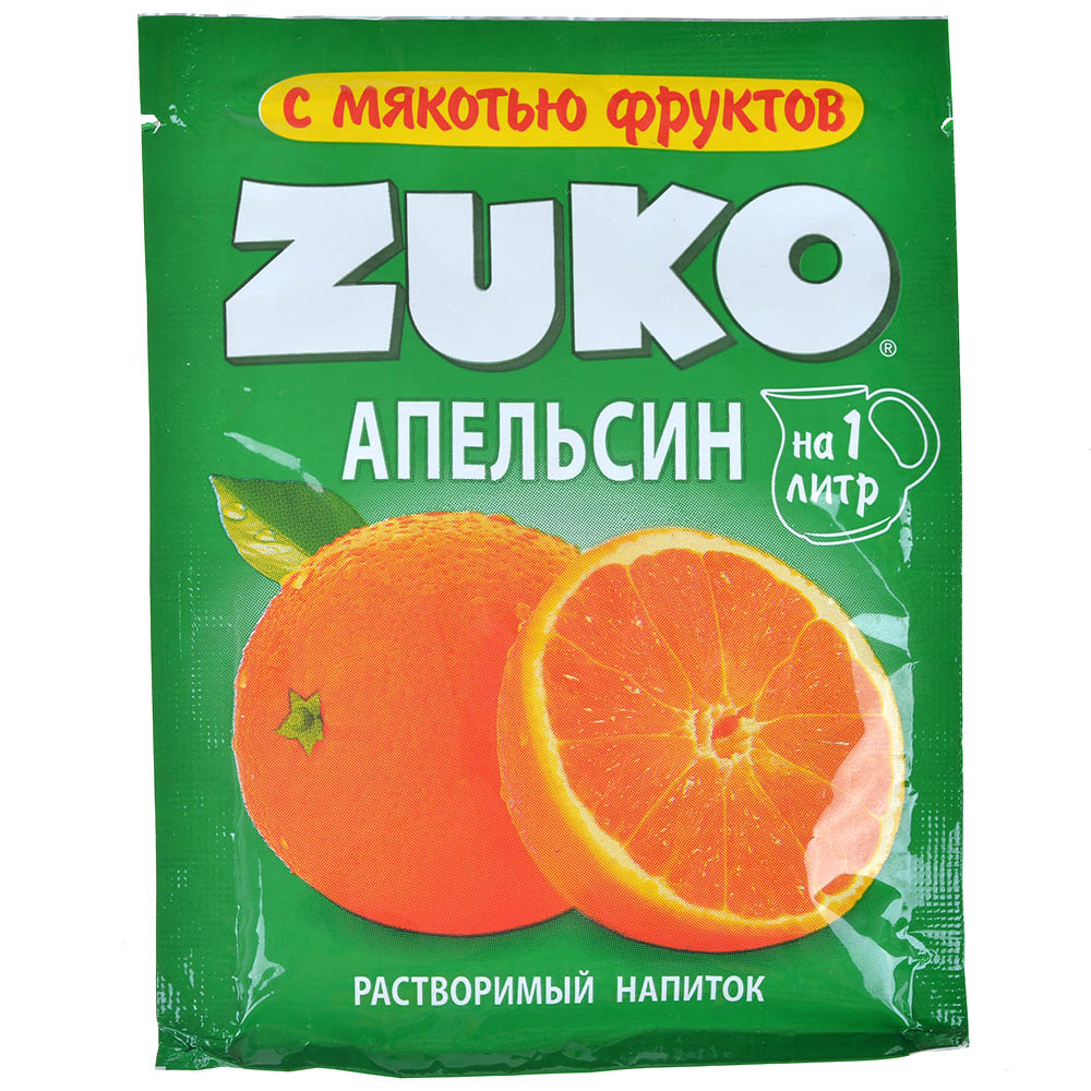 Растворимый напиток Zuko: Апельсин | Купить настольную игру в магазинах ...