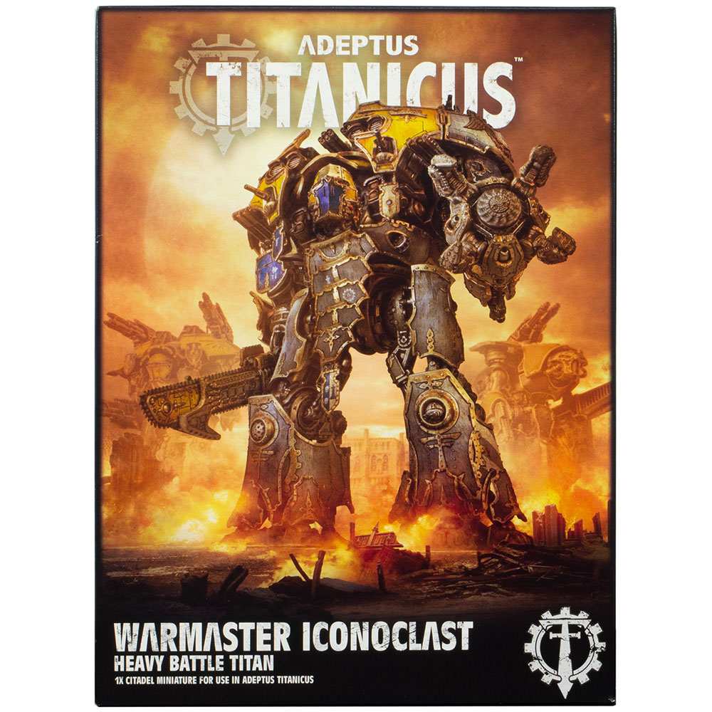 Титаны отзывы. Adeptus Titanicus: Warmaster Iconoclast Heavy Battle Titan. Warmaster Iconoclast Heavy Battle Titan. Титан Вармастер вархаммер. Warmaster Heavy Battle Titan миниатюрка.