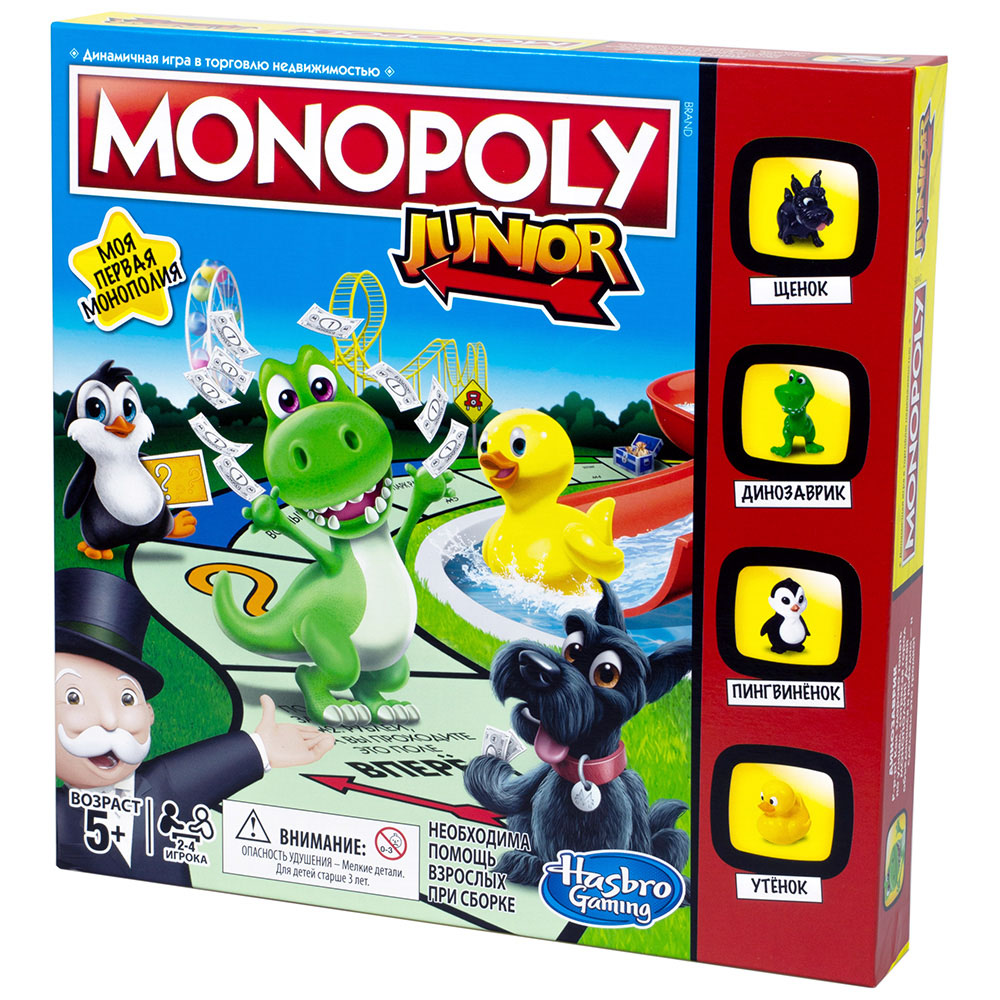 Правила игры Монополия Junior | Настольная игра, купить в магазинах Hobby  Games