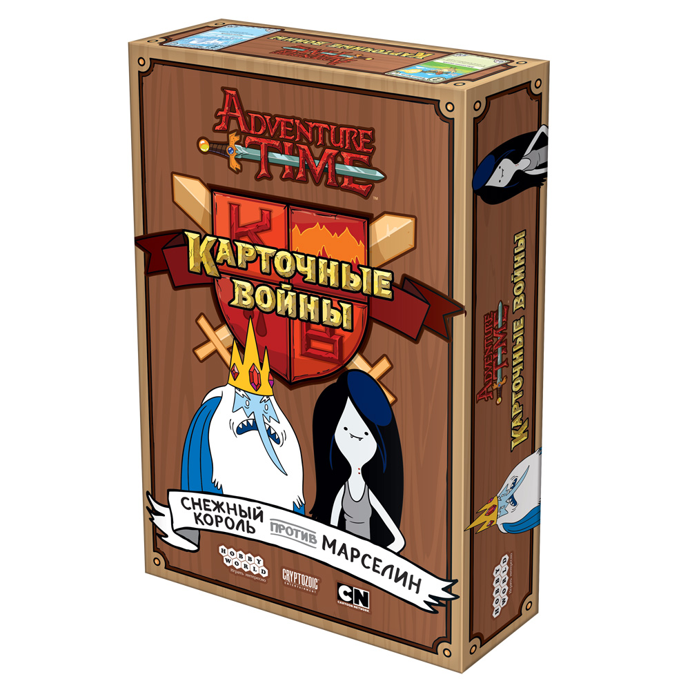 HOBBY WORLD Время приключений. Карточные войны: Снежный король против Марселин, настольная игра