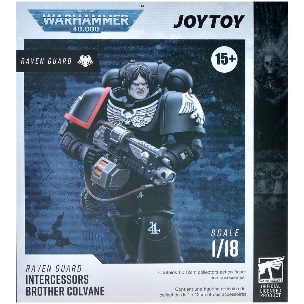 Фигурка JoyToy. Warhammer 40,000: Raven Guard Intercessors Brother Colvane