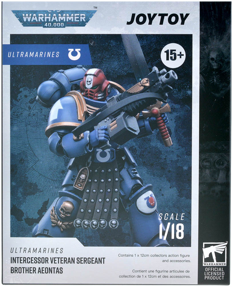 Фигурка JoyToy. Warhammer 40,000: Ultramarines Intercessor Veteran Sergeant  Brother Aeontas