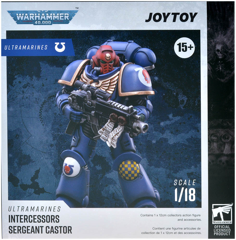 Фигурка JoyToy. Warhammer 40,000. Ultramarines Intercessors Sergeant Castor  | Hobby Games