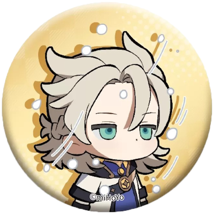 Значок Genshin Impact Chibi: Альбедо