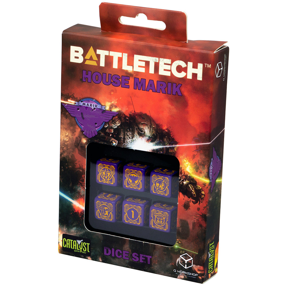 Набор кубиков Battletech, 6 шт., House Marik | Hobby Games