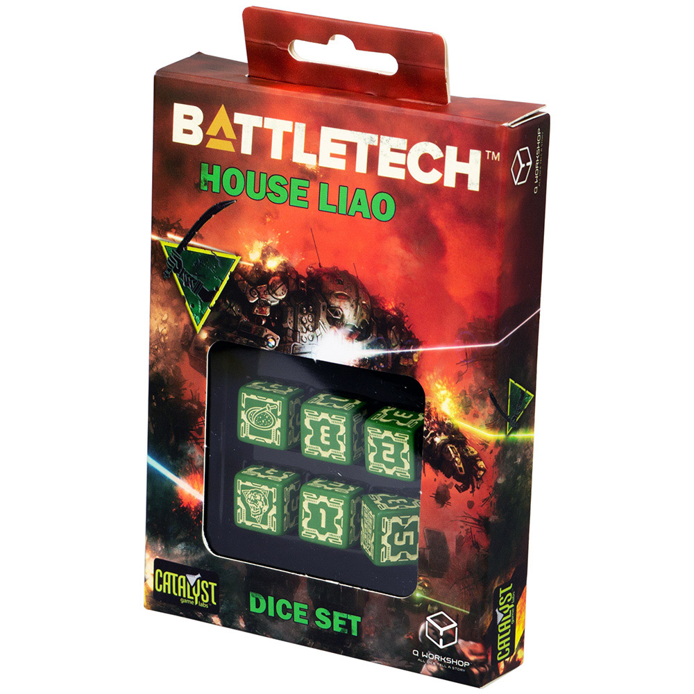 Набор кубиков Battletech, 6 шт., House Liao | Hobby Games