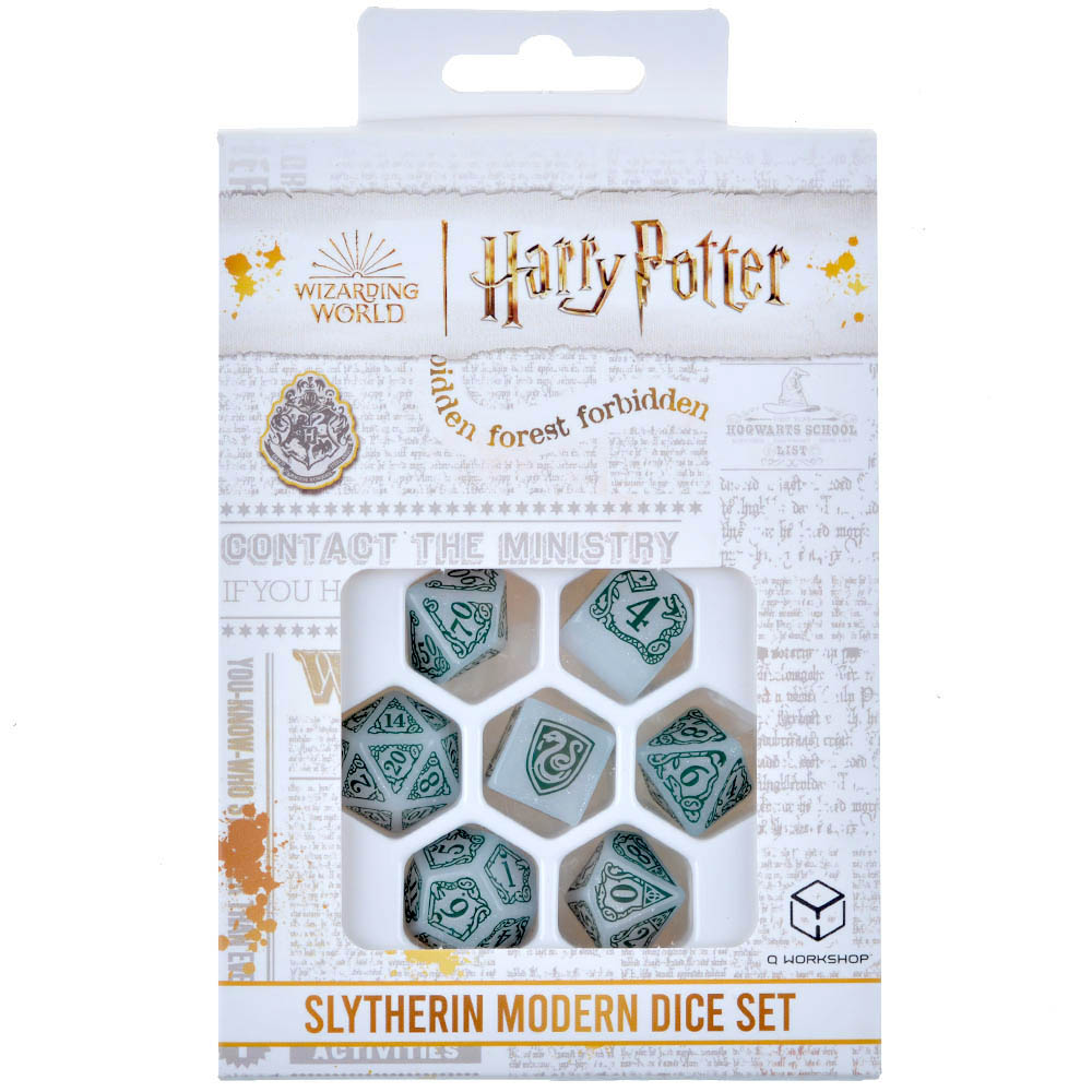 Набор кубиков Harry Potter. Slytherin Modern Dice Set: White | Купить ...