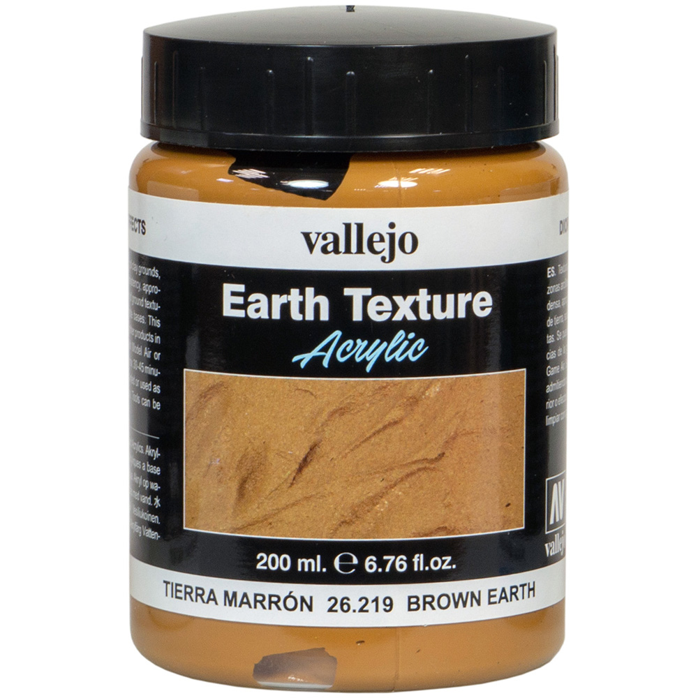 Colore Acrilico Vallejo Stone Textures - Brown Earth, 200 Ml Per Modellismo - Foto 4