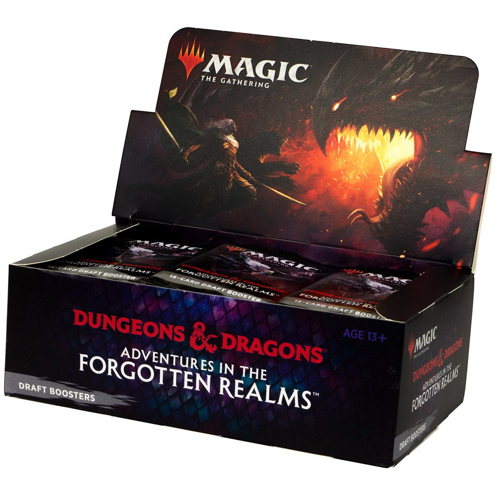 Magic: The Gathering Draft Booster – Adventures In The Forgotten Realms, 36 Sobres Con 15 Cartas Cada Uno, Ideal Para Draft Y Juego Limitado
